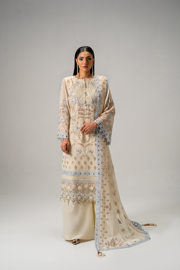 AR-01 - Chiffon Fabric - Aura Unstitched By Zebtan