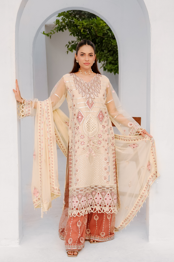 RZ-08 | Rozal Unstitched Collection By Zebtan