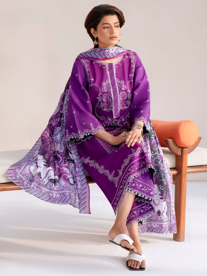 85 - A | Silk Dupatta | Aina Summer Edit '25 By Bin Ilyas - Rabbani Cloth House