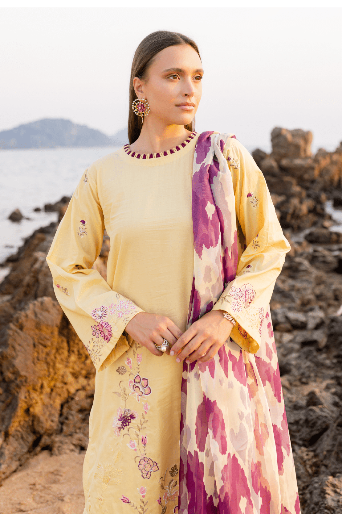 9178 | Embroidered Lawn | Tuscany Embroidered '25 By Rashid - Rabbani Cloth House