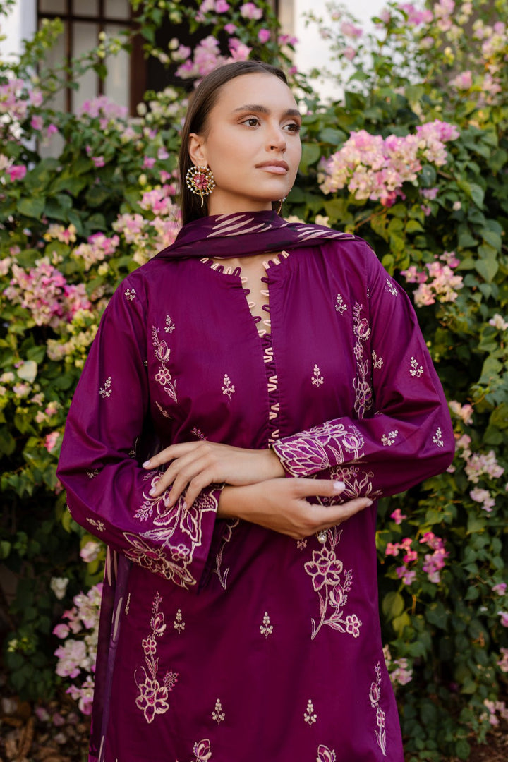 9180 | Embroidered Lawn | Tuscany Embroidered '25 By Rashid - Rabbani Cloth House