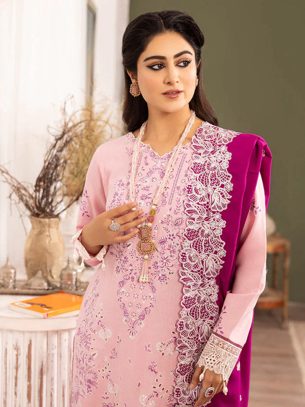 Orchid Luxury Embroidered Karandi Shawl Edit'23 - A By Raabi