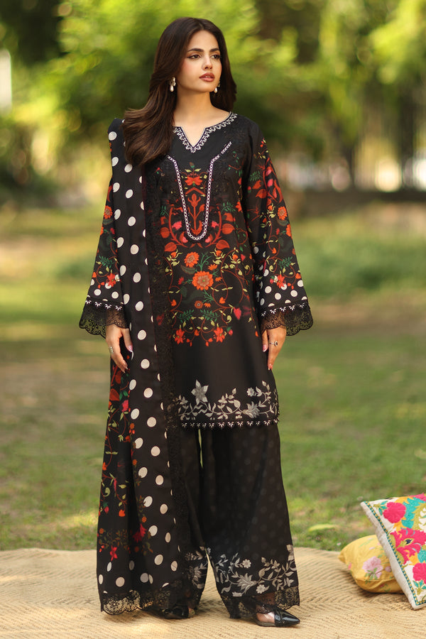 ANW6-13 - Aniq Unstithed Embroidered Linen Collection By Charizma