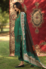 ANW6-14 - Aniq Unstithed Embroidered Linen Collection By Charizma