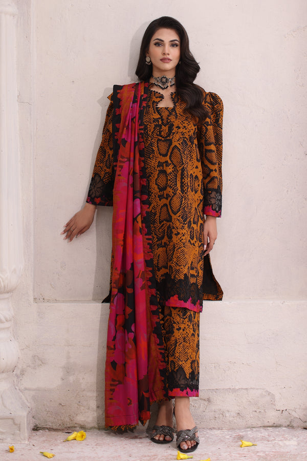 CCW4 - 17 | Winter | Combination Unstitched Dress