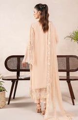 AN-09 - Anaya Noor Unstitched Chiffon 3 Piece Suit by Zebtan