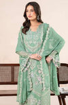 AN-06 - Anaya Noor Unstitched Chiffon 3 Piece Suit by Zebtan