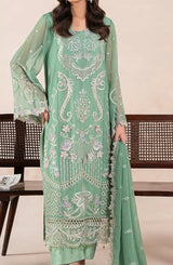 AN-06 - Anaya Noor Unstitched Chiffon 3 Piece Suit by Zebtan