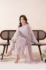 AN-01 - Anaya Noor Unstitched Chiffon 3 Piece Suit by Zebtan