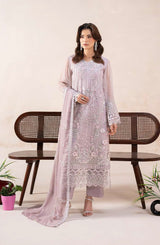 AN-01 - Anaya Noor Unstitched Chiffon 3 Piece Suit by Zebtan