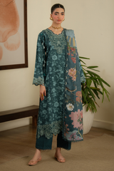 AVELINE (AK-08) | Print Luxe Linen '26 By Abyaan