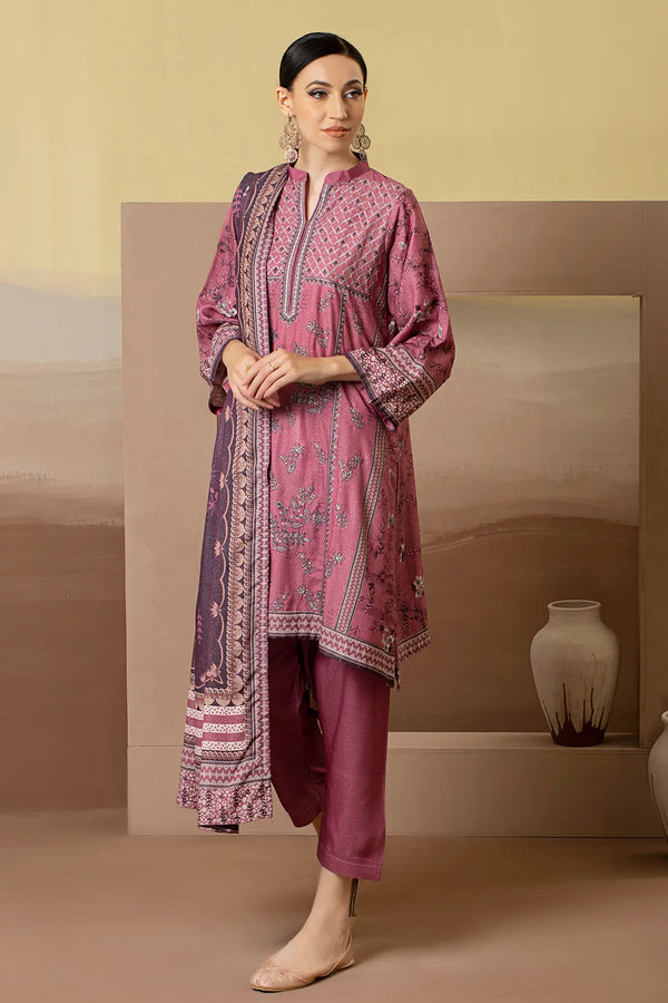 Berlin 3Pc Premium Embroidered Karandi – 8214 By Rashid