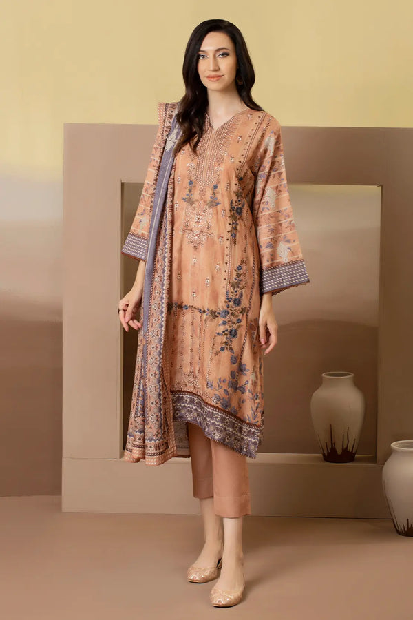 Berlin 3Pc Premium Embroidered Karandi – 8217 By Rashid