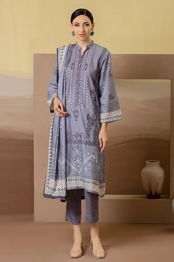Berlin 3Pc Premium Embroidered Karandi – 8218 By Rashid