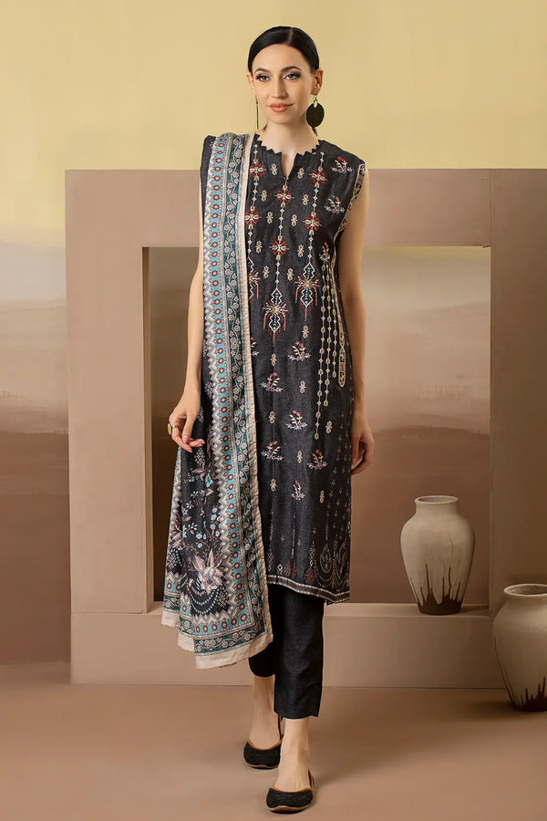 Berlin 3Pc Premium Embroidered Karandi – 8219 By Rashid