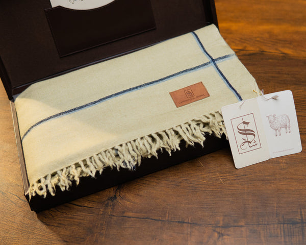 Luxe 100% Lambswool Shawl | Brown