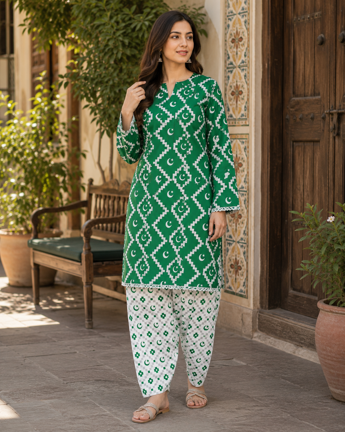 D# - 01 | Azadi Two Piece Fresh Print