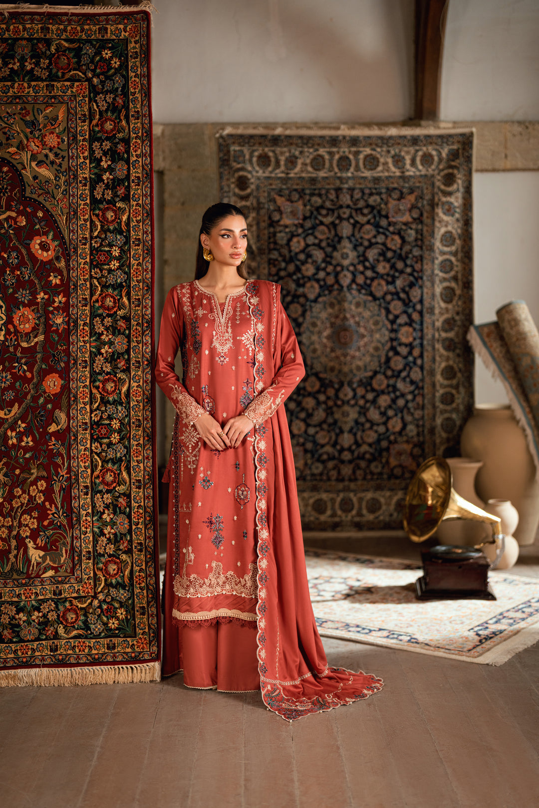 2A - Shades Of Winter Embroidered Collection By Florent