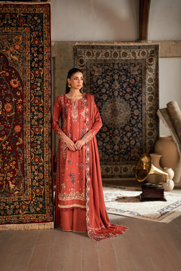 2A - Shades Of Winter Embroidered Collection By Florent
