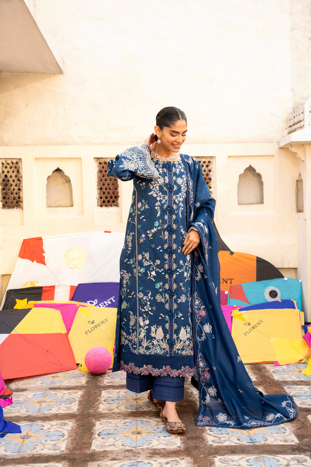 FBC - 8B | Basant Chiken Kari Lawn By Florent