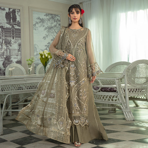 ZM-07 | Mahroosh Unstitched Chiffon '25 By Zebtan