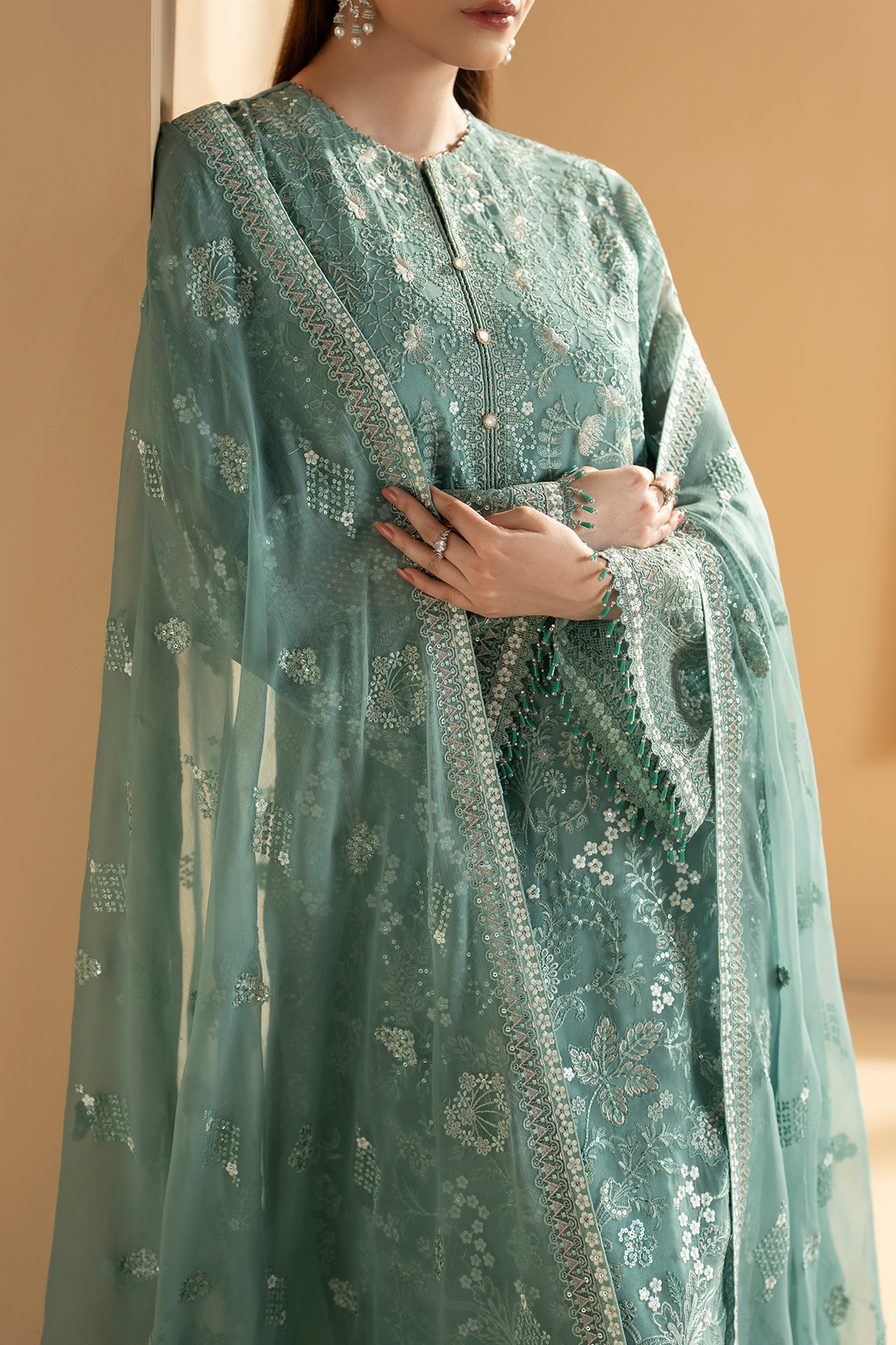 Aqua Mist | Purkashish Embroidered By Lavish