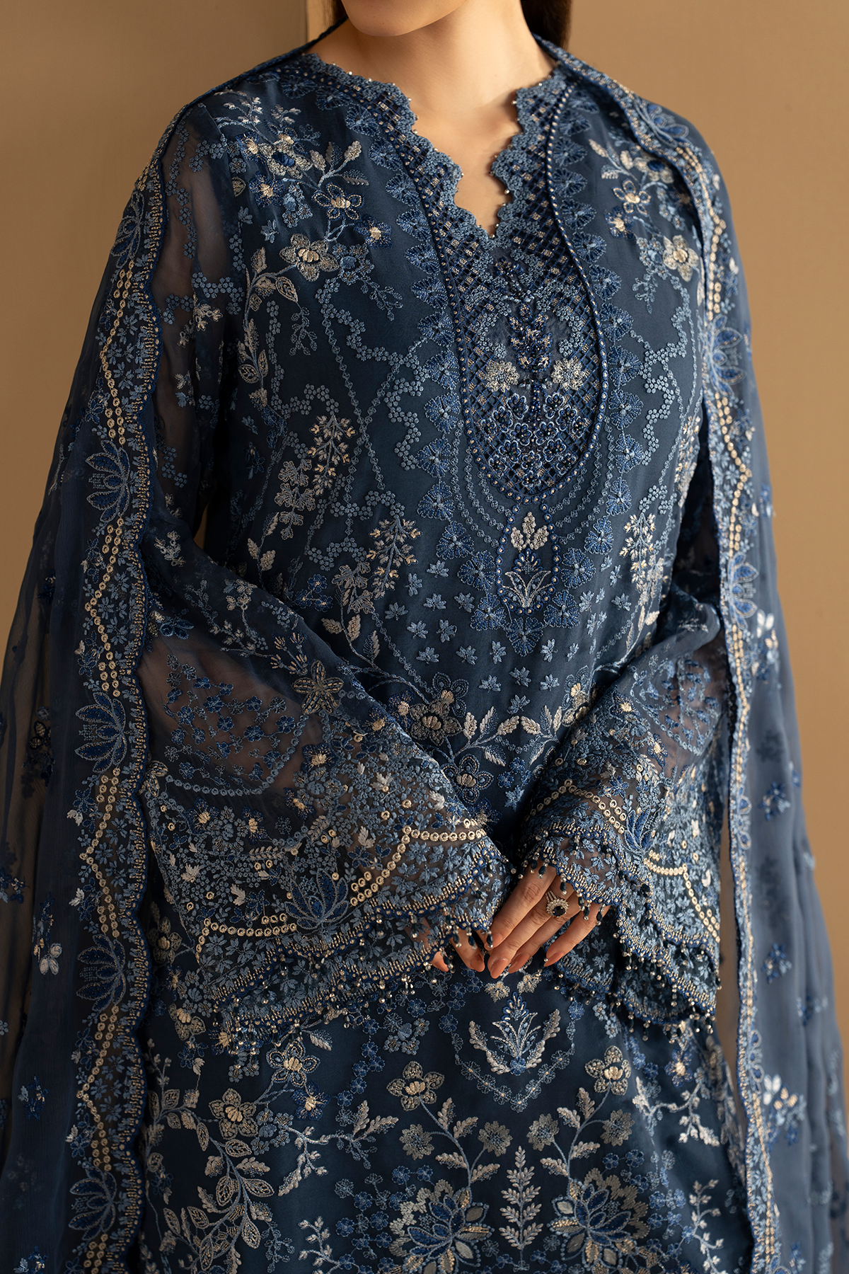 Midnight Sapphire | Purkashish Embroidered By Lavish