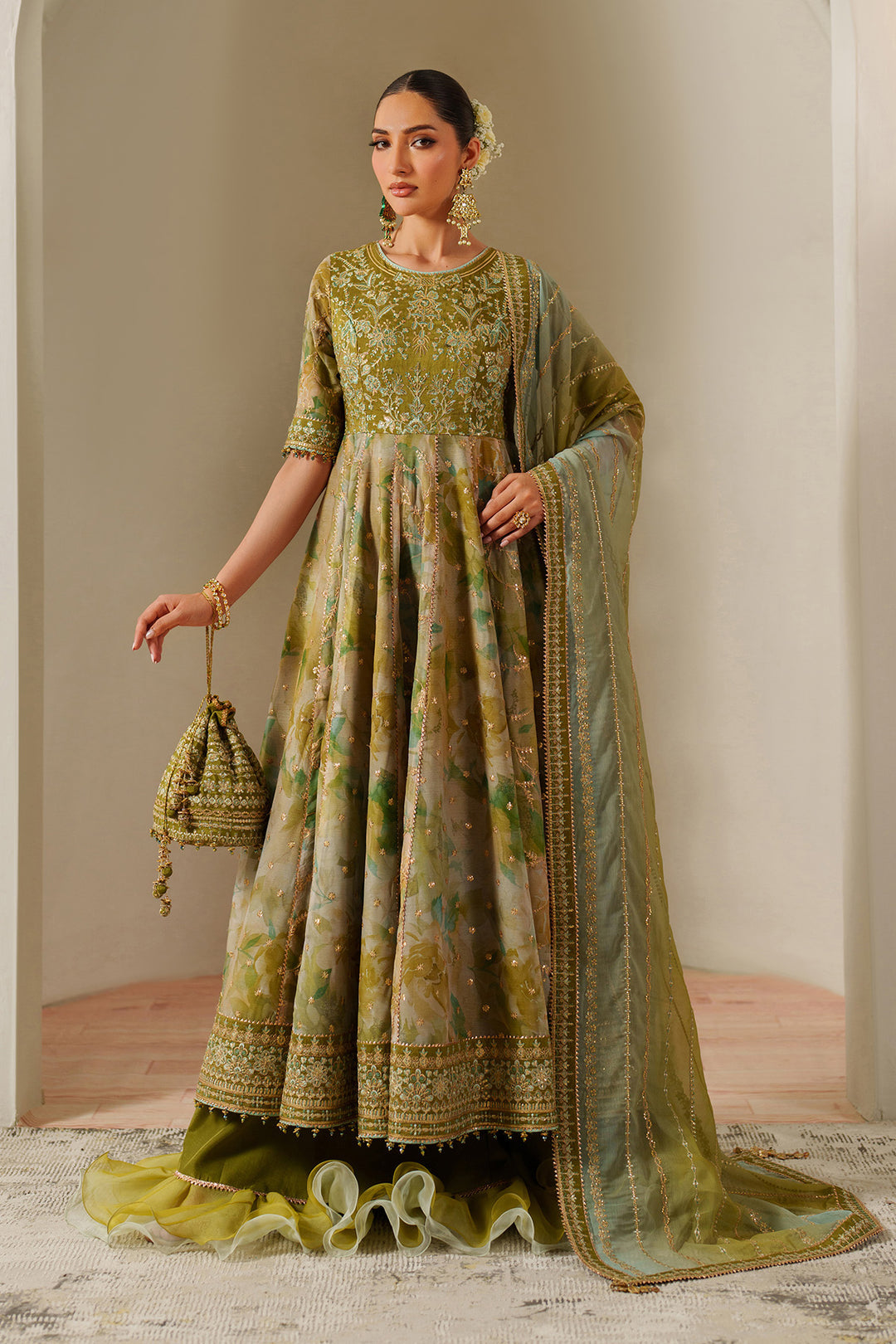 2195 Renee - Fleur Embroidered By Alizeh