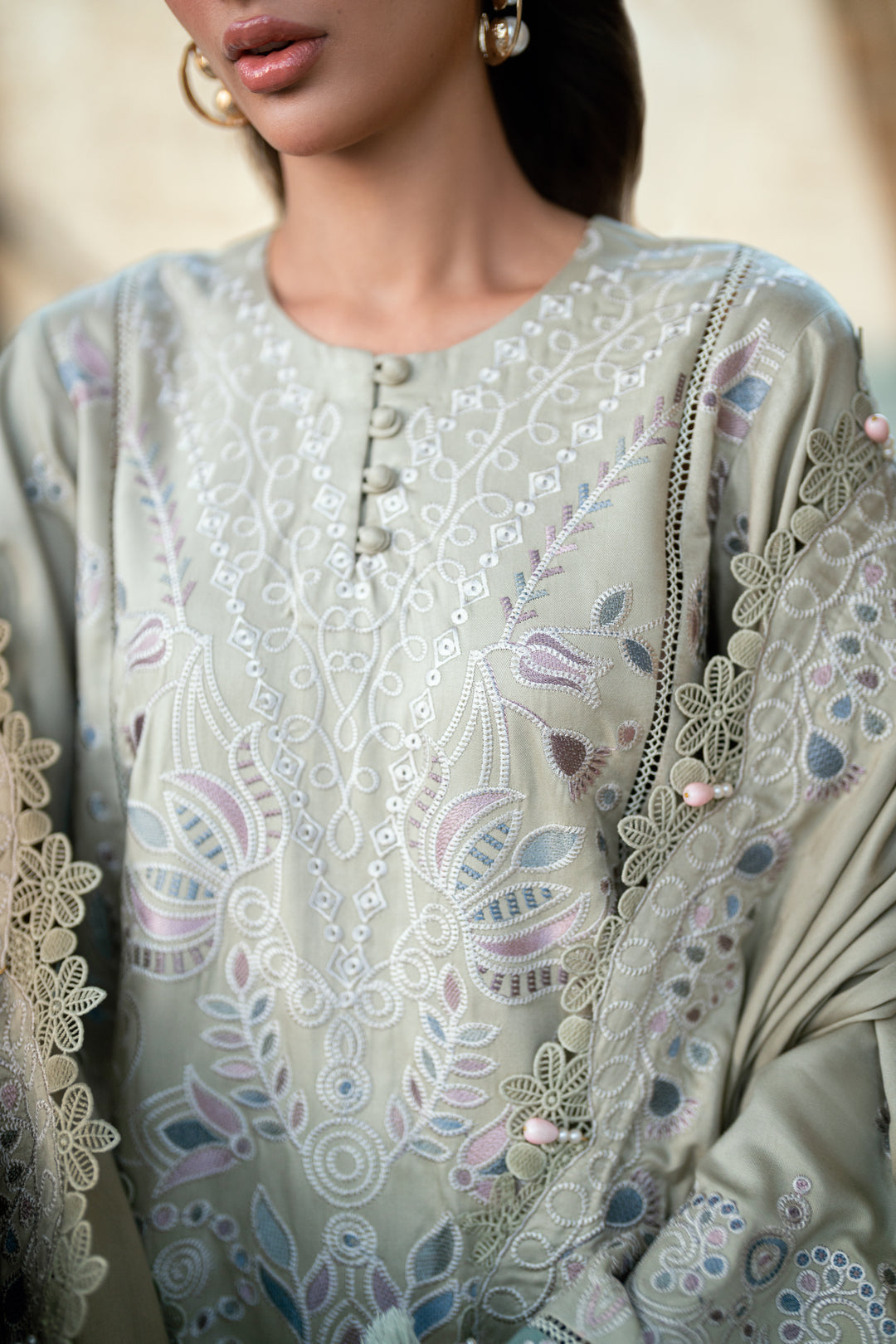 8A - Shades Of Winter Embroidered Collection By Florent