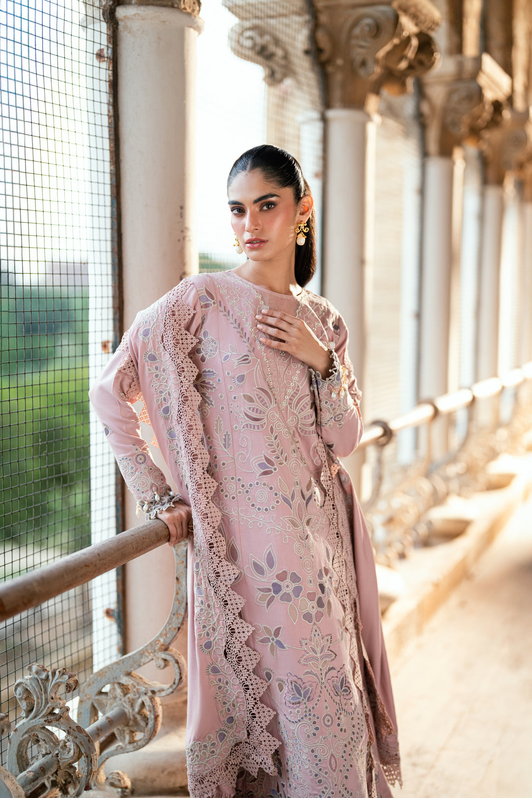 8B - Shades Of Winter Embroidered Collection By Florent