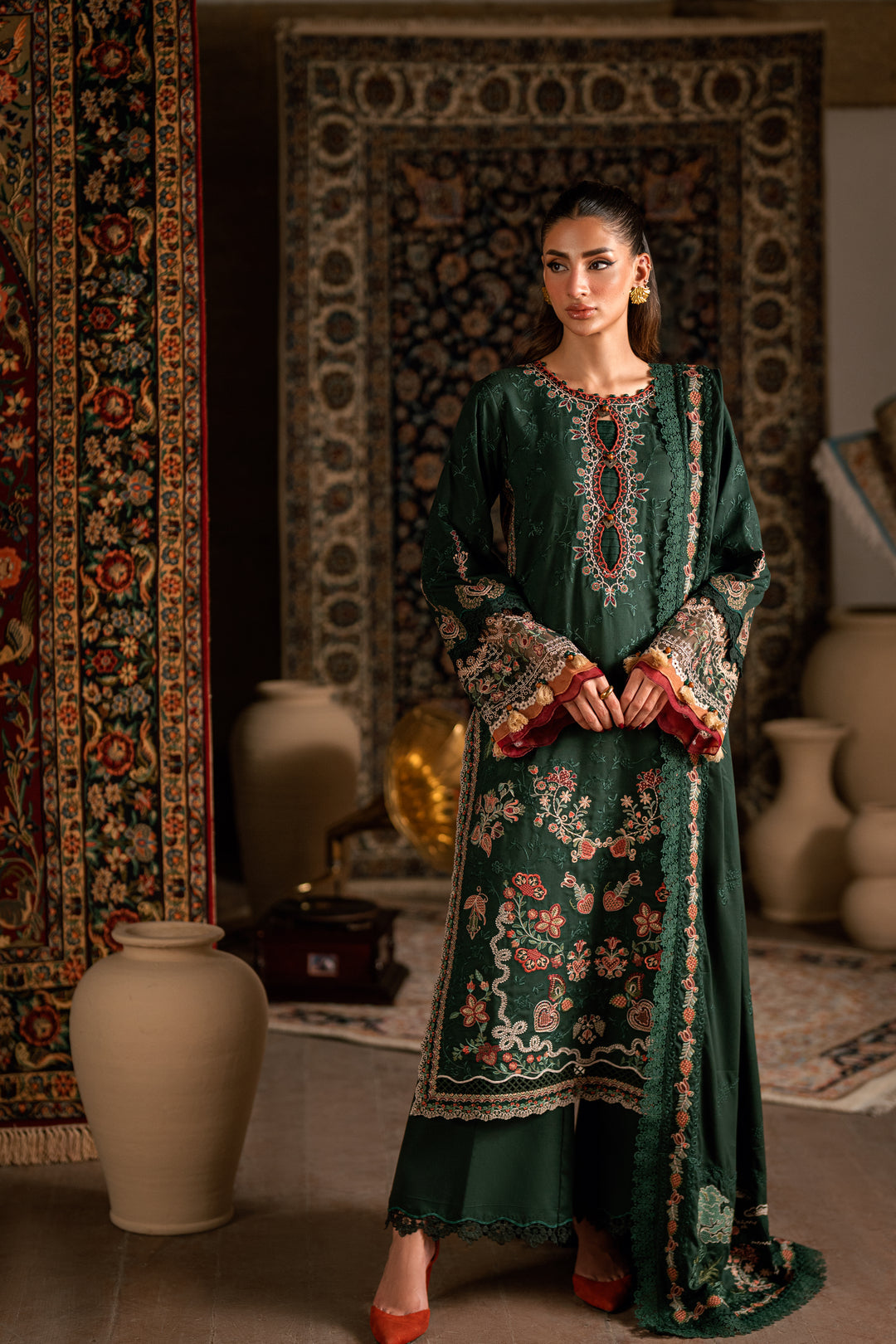 7B - Shades Of Winter Embroidered Collection By Florent