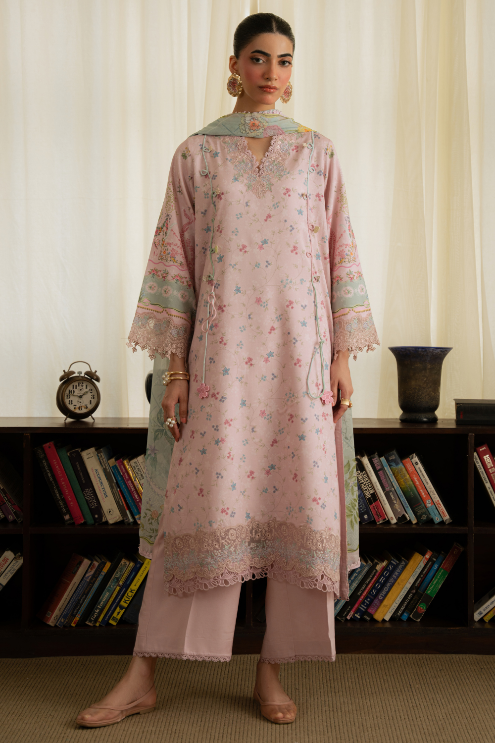 ELODIE (AK-07) | Print Luxe Linen '26 By Abyaan