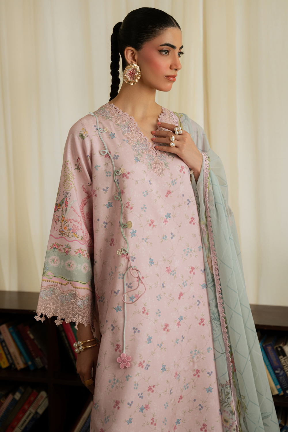 ELODIE (AK-07) | Print Luxe Linen '26 By Abyaan