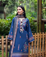 Granite Song - Symphony Hemline Unstitched by Mushq