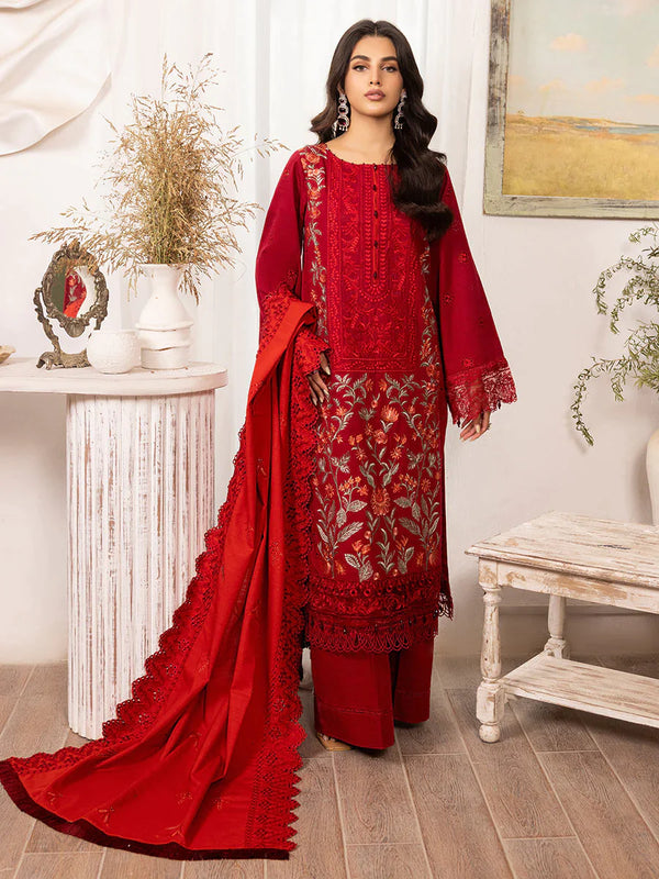 Orchid Luxury Embroidered Khadar Shawl Edit'23 - H By Raabi