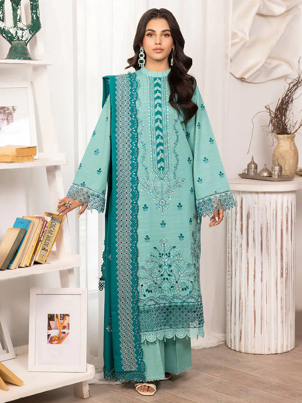 Orchid Luxury Embroidered Khaddar Shawl Edit'23 – I By Raabi