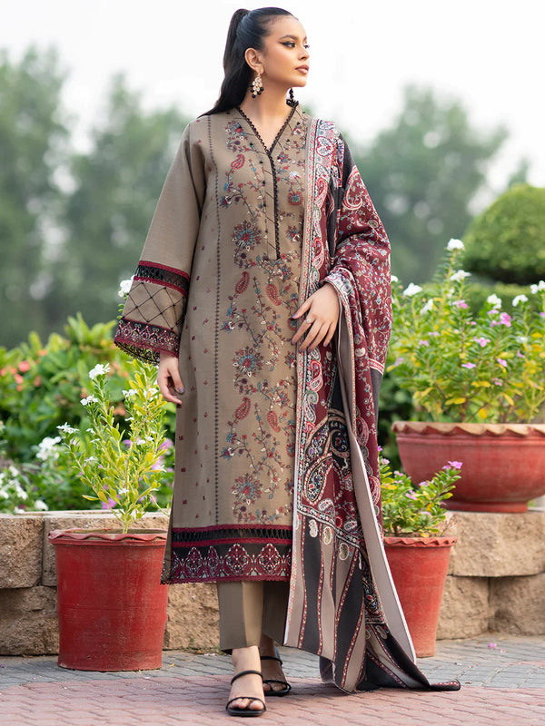 Janan Winter Khaddar ‘23 - 3PC unstitched - 1917-A By Bin Ilyas