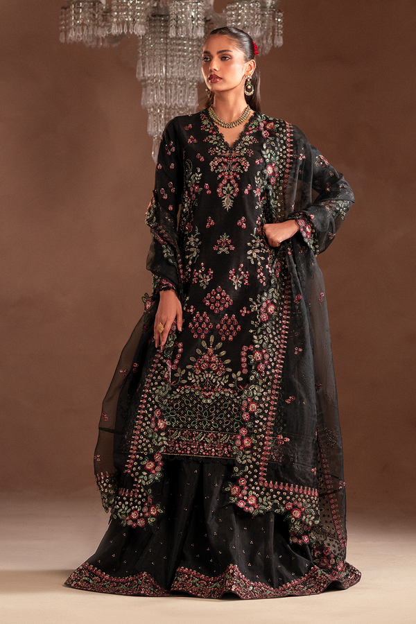 Amarae - Selene Unstitched Raw Silk By Emaan Adeel