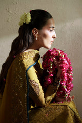 Kundan Antique Gold Shirt Set | Raw Silk Edit'26 By Vera