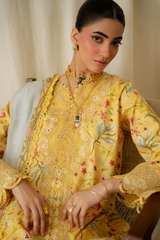 MARIGOLD (AK-06) | Print Luxe Linen '26 By Abyaan