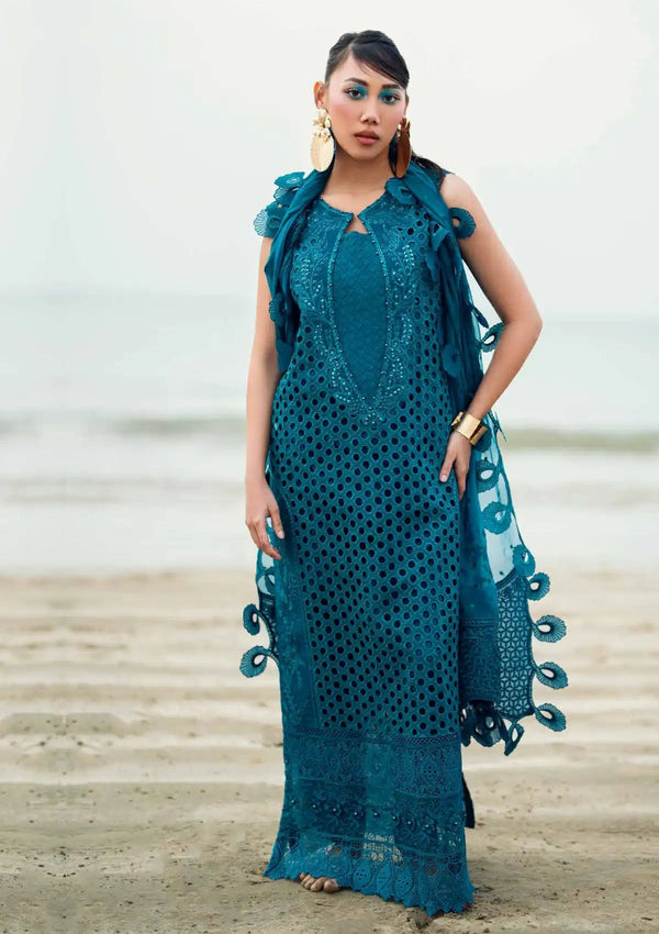 NE-148 - Swiss Lawn - Khuwab Embroidered Lawn By Nureh