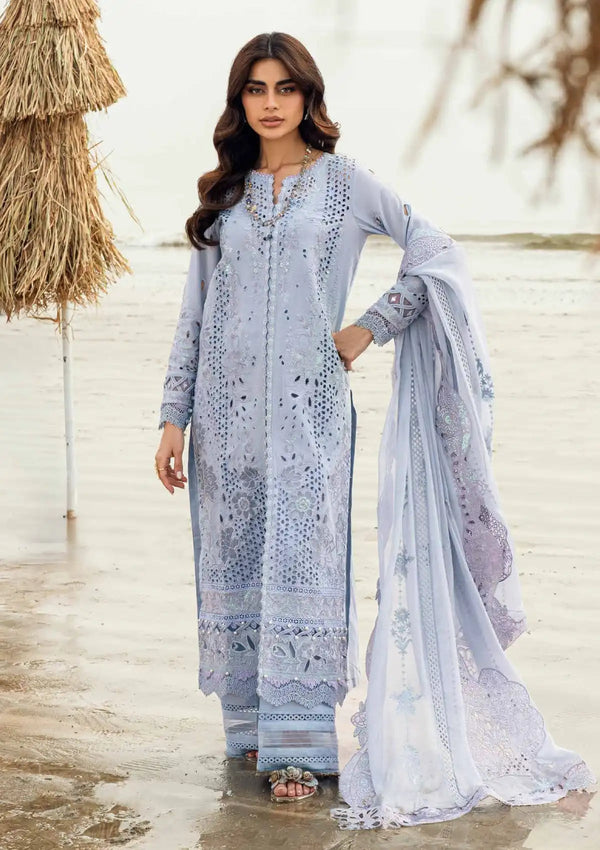 NE-150 - Swiss Lawn - Khuwab Embroidered Lawn By Nureh