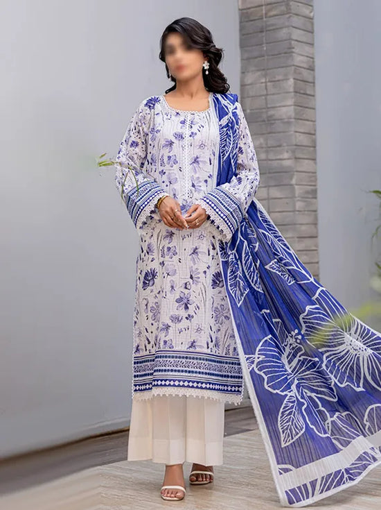 D# 03 - Nureh by Fantak Printed Slub Lawn Collection