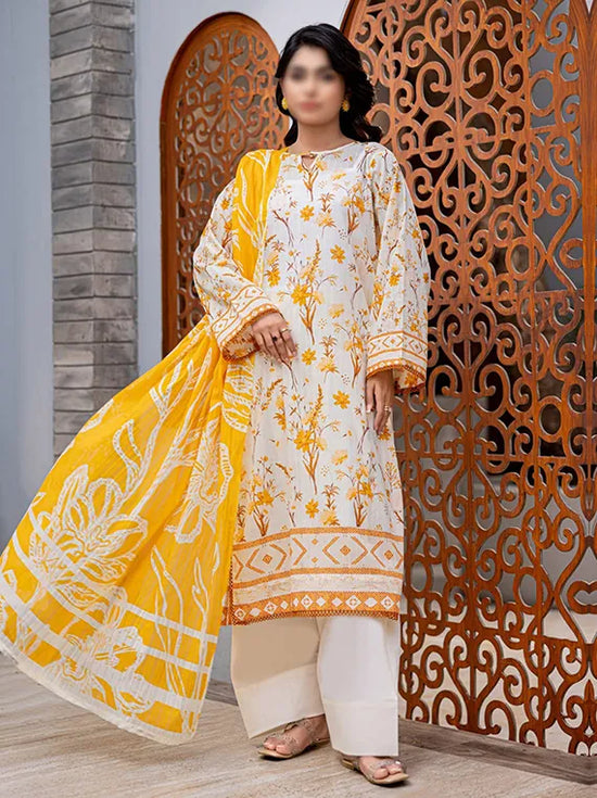D# 04 - Nureh by Fantak Printed Slub Lawn Collection