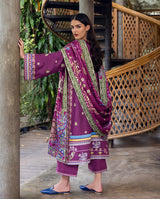 Plum Swirl - Symphony Hemline Unstitched by Mushq