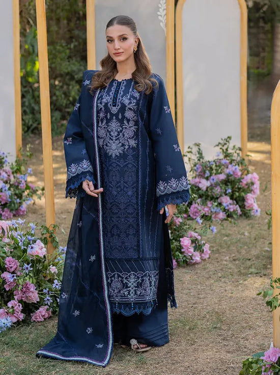 FL-7 - Embroidered - Chiken Kari Luxury Lawn By Florent