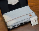 Rabbit Wool Blended Shawl | Silver