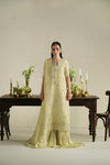 Gulab Butter Yellow Shirt Set | Raw Silk Edit'26 By Vera