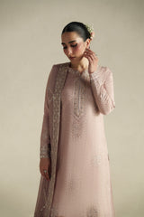 Naqsh Soft Pink Shirt Set | Raw Silk Edit'26 By Vera