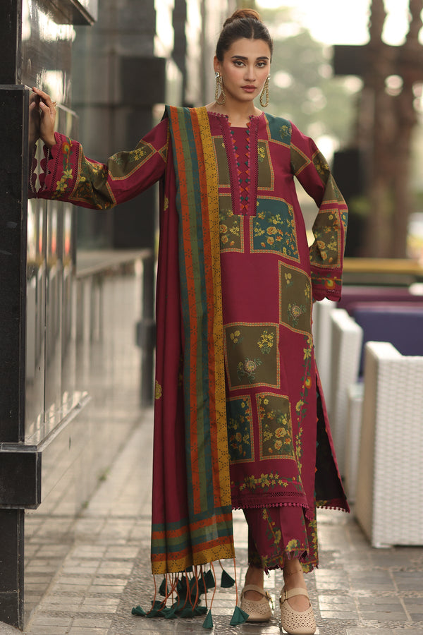 D# - 10 | 3pc Unstitched Printed C-Prints V-II By Charizma